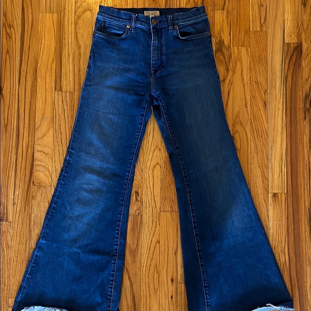 Burberry flared wide leg jeans